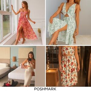 🌸 SHEIN Floral Maxi Dress Bundle (4) | Size S | Vacation Ready